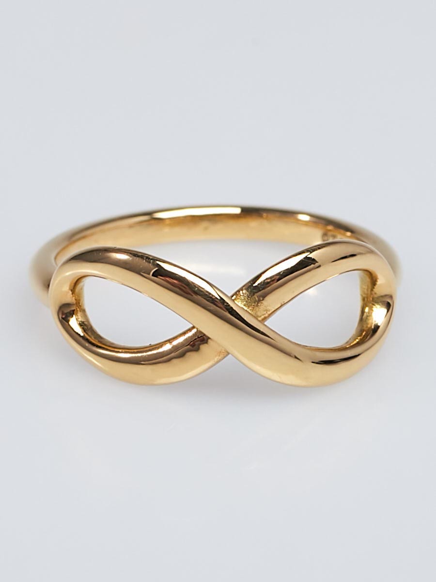 Yellow Gold Knot Diamond Infinity Ring at Rs 26,780 / Piece in Jaipur | KOSH